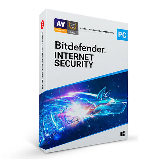 Antivirus digital Bitdefender Internet Security para PC | 1 dispositivo | 1 año